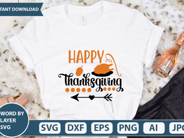 Happy thanksgiving svg vector for t-shirt