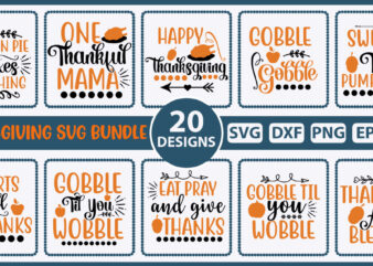 Thanksgiving SVG Bundle t shirt designs for sale