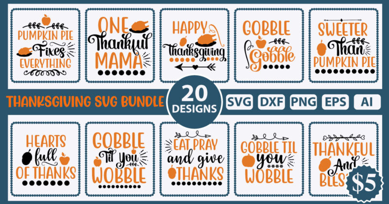 Thanksgiving SVG Bundle
