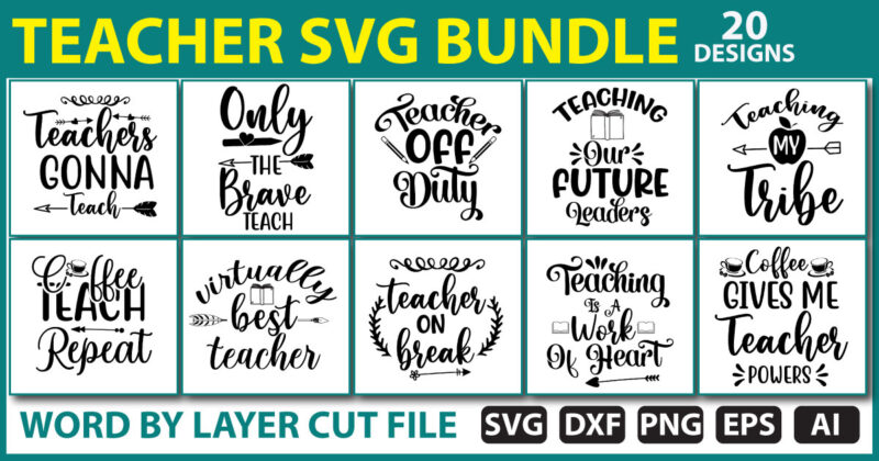 Teacher SVG Bundle