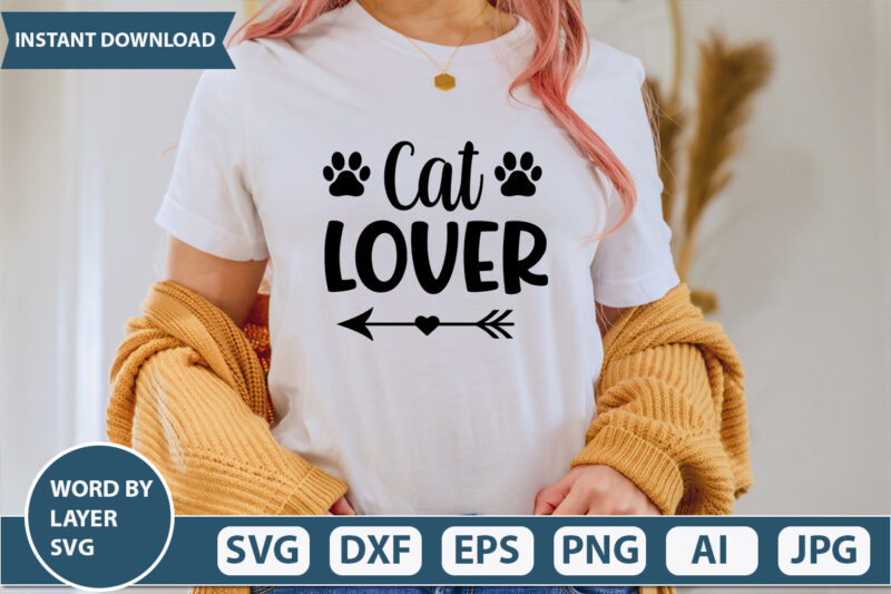 Cat Lover SVG Vector for t-shirt