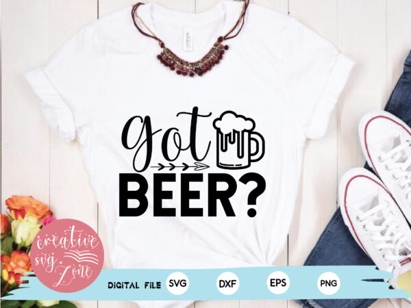 Got beer? t shirt design template