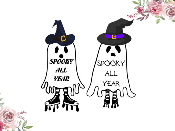 Double spooky all year diy crafts svg files for cricut, silhouette sublimation files t shirt vector illustration Double spooky all year diy crafts svg files for cricut, silhouette sublimation files t shirt vector illustration