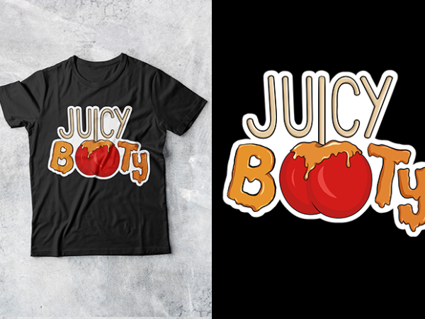 Juicy booty-1 vector clipart