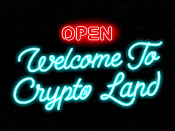 Crypto land t shirt vector file