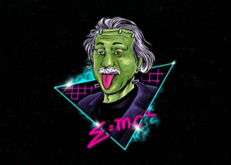 frank-einstein t shirt graphic design