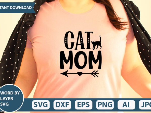 Cat mom svg vector for t-shirt