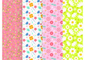 Pastel Floral Pattern Diy Crafts Svg Files For Cricut, Silhouette Sublimation Files