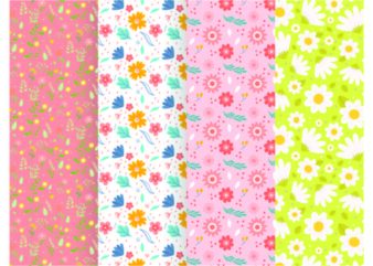 Pastel Floral Pattern Diy Crafts Svg Files For Cricut, Silhouette Sublimation Files