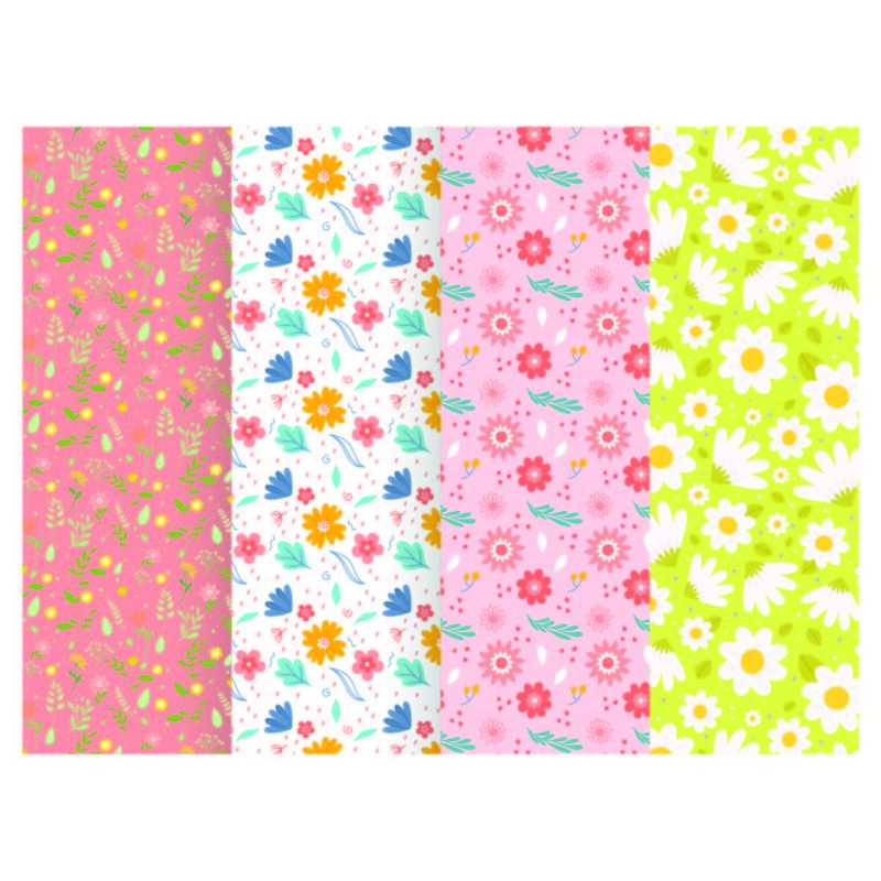 Pastel Floral Pattern Diy Crafts Svg Files For Cricut, Silhouette Sublimation Files