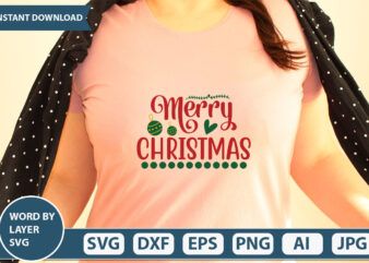 MERRY CHRISTMAS SVG Vector for t-shirt