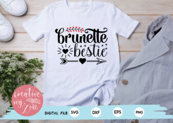 brunette bestie t shirt template