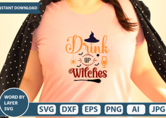 Drink Up Witches SVG Vector for t-shirt