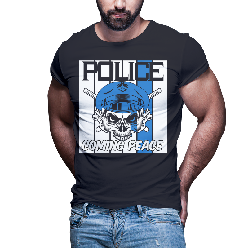 51 POLICE Blue line, tshirt designs bundle