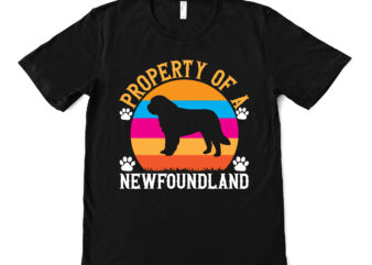 property of a newfoundland t shirt design
