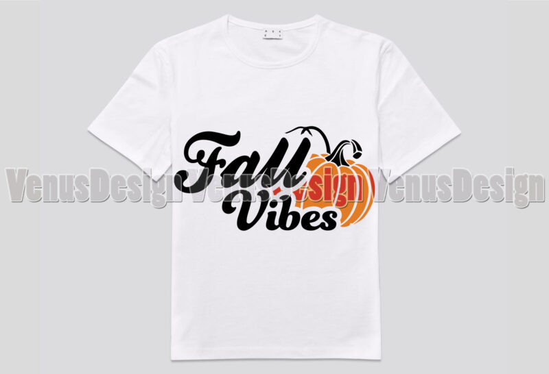 Fall Vibes Pumpkin Editable Tshirt Design