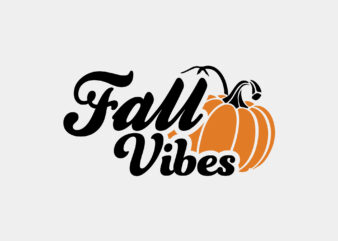 Fall Vibes Pumpkin Editable Tshirt Design