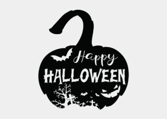 Happy Halloween Pumpkin Editable Tshirt Design