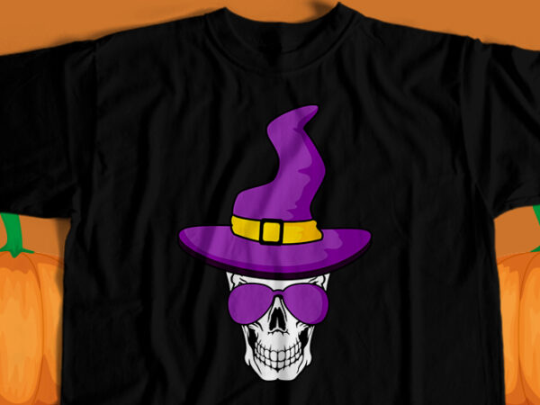 Helloween skull t-shirt design