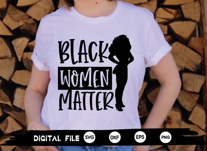 black women matter svg