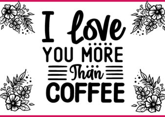 Coffee SVG T shirt Design Template