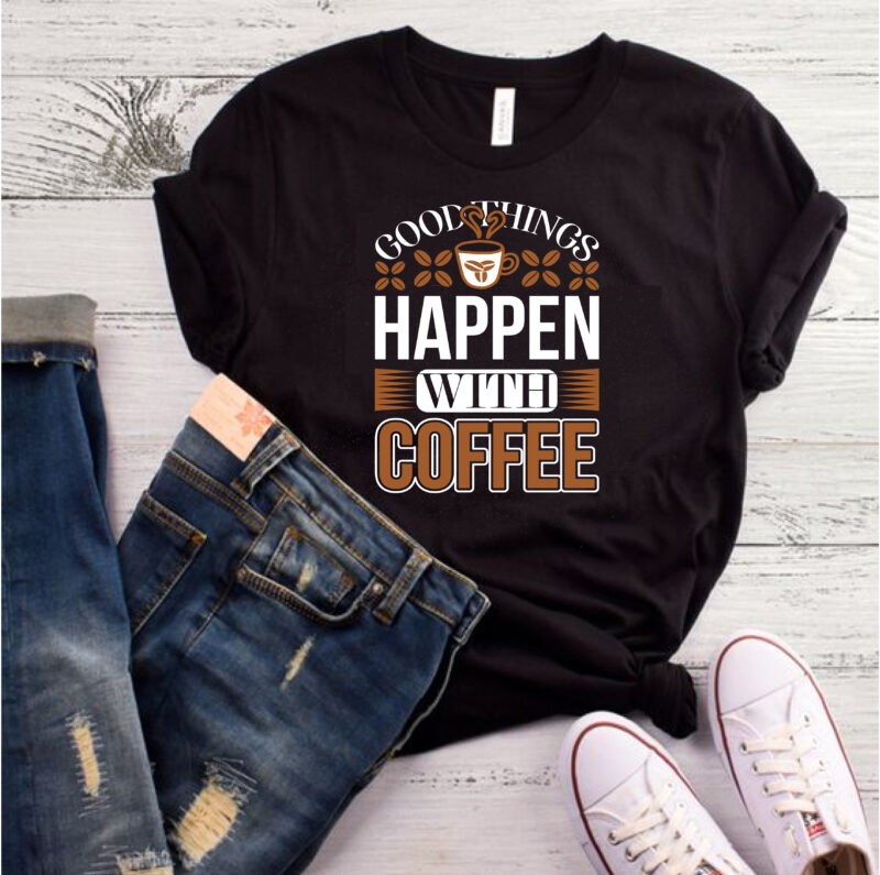 15 best selling coffee t-shirt designs bundle for commercial use.