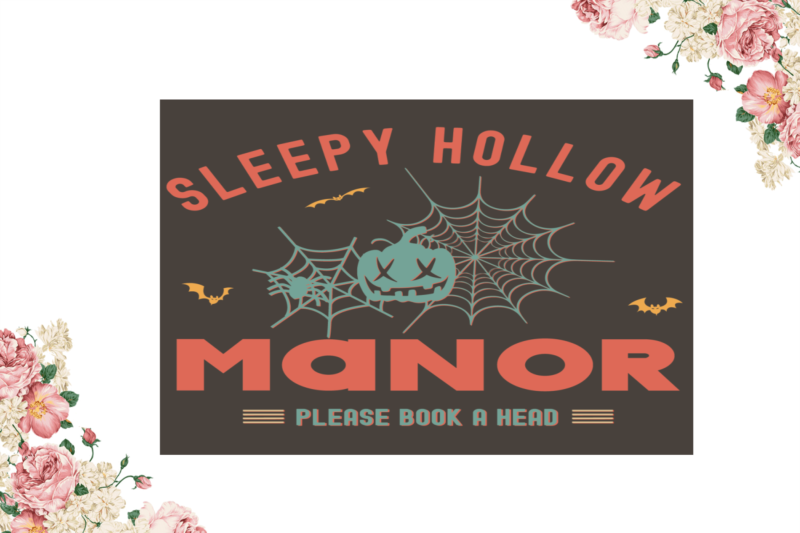 Sleepy Hollow Manor Halloween File Diy Crafts Svg Files For Cricut, Silhouette Sublimation Files