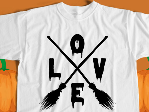 Halloween love t-shirt design