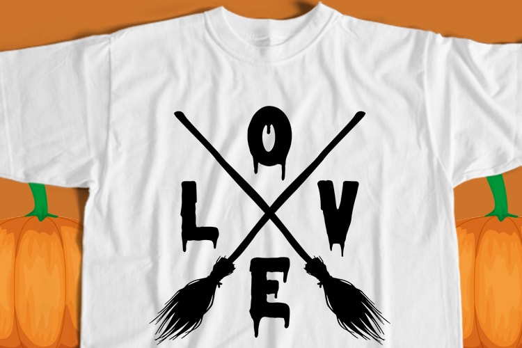 Halloween Love T-Shirt Design