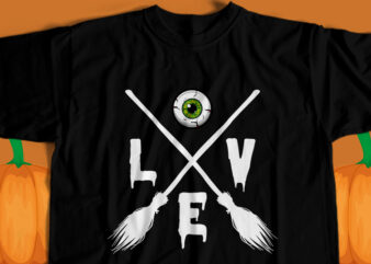 Halloween Love T-Shirt Design