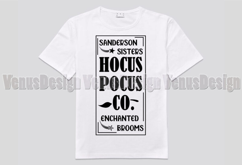 Hocus Pocus Co Enchanted Brooms Editable Design