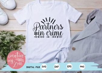 partners in crime t shirt illustration