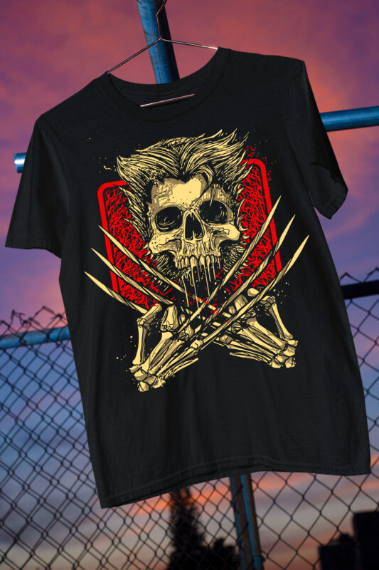 t-shirt vector Halloween Abstract Skull Grunge Art Popular Best Selling Bundle