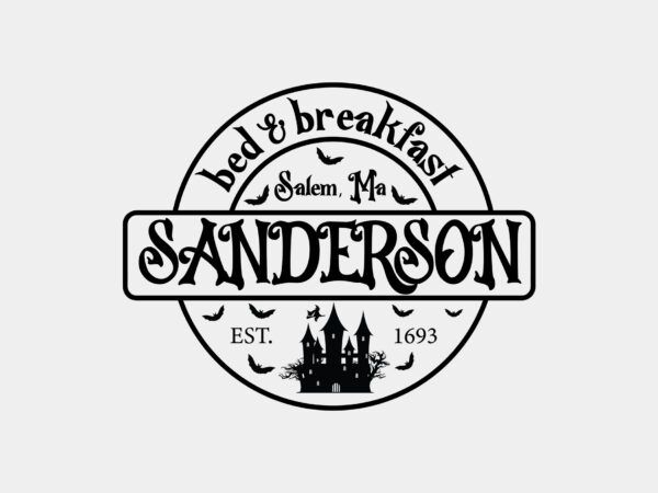 Sanderson bed and breakfast editable design