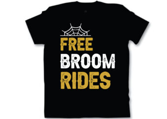 free broom rides t shirt design