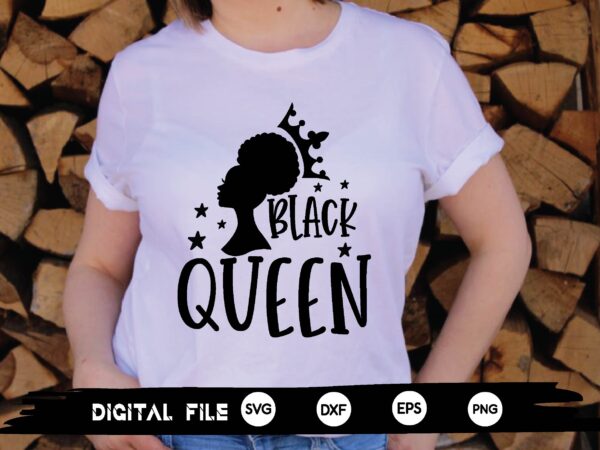 Black queen svg t shirt template