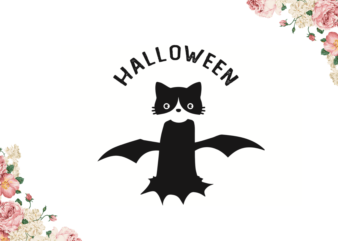 Halloween Black Cute Cat Gifts Diy Crafts Svg Files For Cricut, Silhouette Sublimation Files