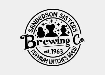Sanderson Sisters Brewing Co Editable Design