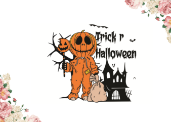 Halloween Trick Or Treat Gift Diy Crafts Svg Files For Cricut, Silhouette Sublimation Files