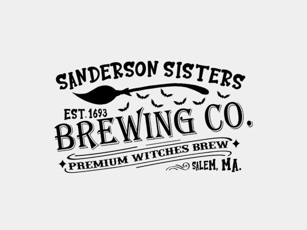 Sanderson sisters brewing co editable design