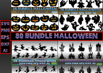 80 Bundles t shirt designs Halloween, Halloween icon element vector icon pack for t-shirt design, creepy, Scary Houses Bundle, Witch SVG Bundle, Pumpkin SVG bundle, Ghost SVG Bundle, Bundle Scary