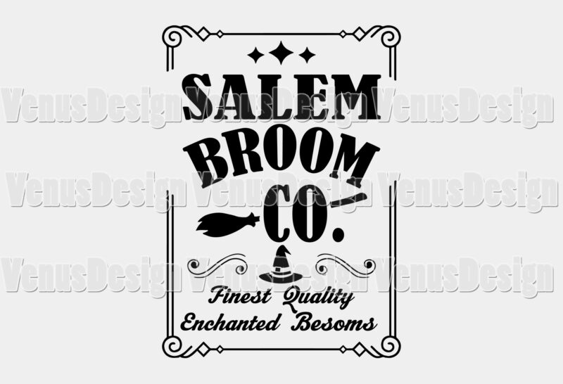 Salem Broom Co Sign Svg Editable Design