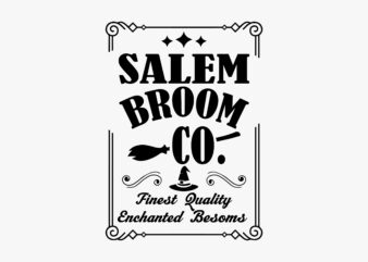 Salem Broom Co Sign Svg Editable Design