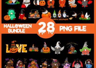 Bundle Halloween Gnome Png, Halloween Gnome, Halloween Gnome png, Gnome Png, Gnome vector, Gnome ghost, Gnome halloween