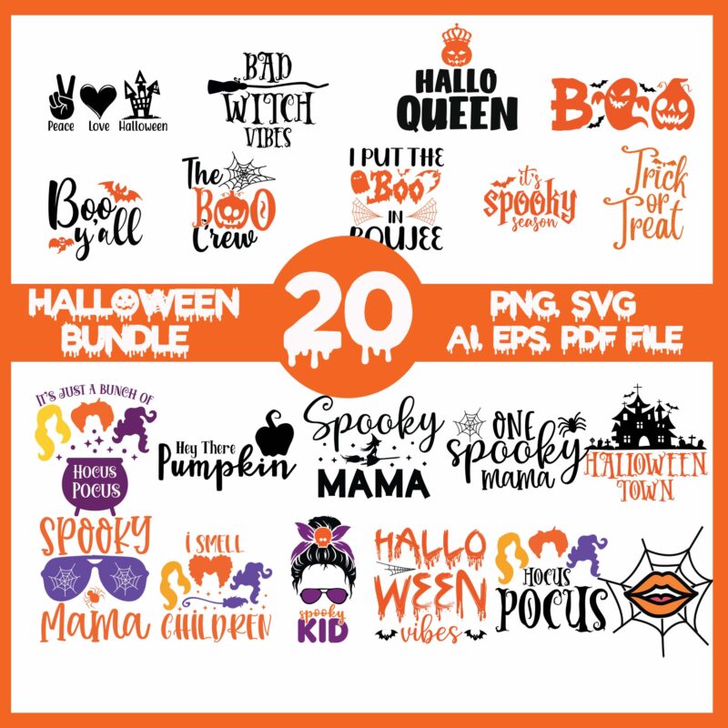 Bundle halloween, bundle halloween svg, halloween svg, halloween design, ghost vector, ghost svg, halloween 2021 pumpkin svg, halloween 2021 svg, hocus pocus svg, boo svg, witch svg, pumpkin svg, halloween