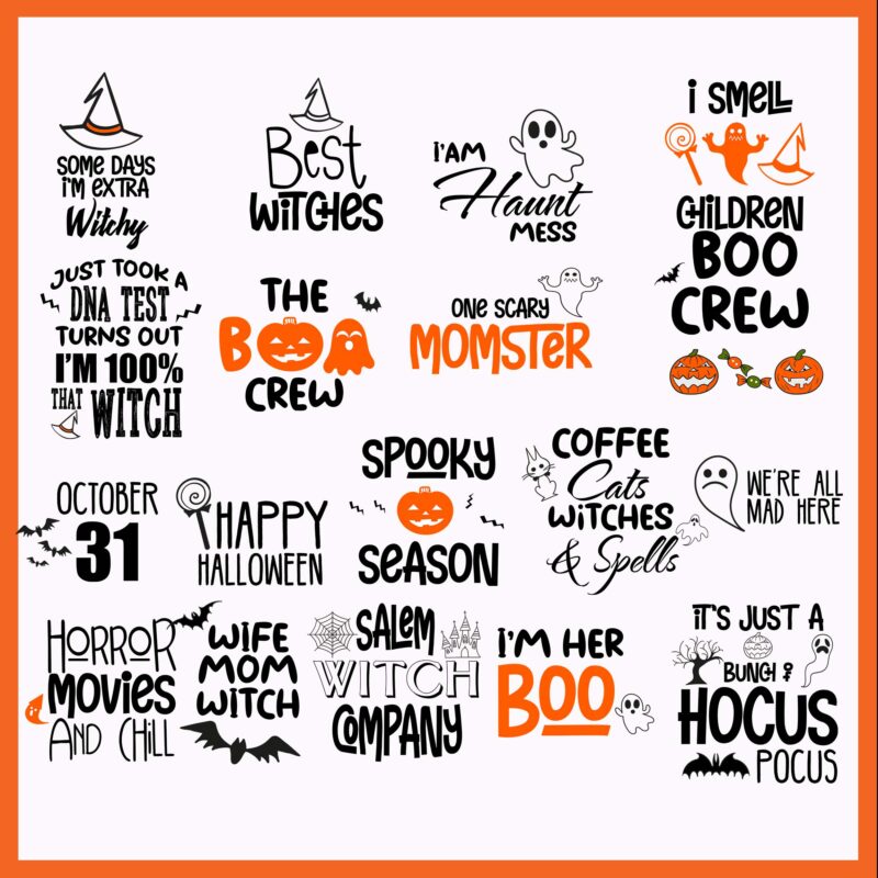 Bundle halloween, bundle halloween svg, halloween svg, halloween design, ghost vector, ghost svg, halloween 2021 pumpkin svg, halloween 2021 svg, hocus pocus svg, boo svg, witch svg, pumpkin svg, halloween