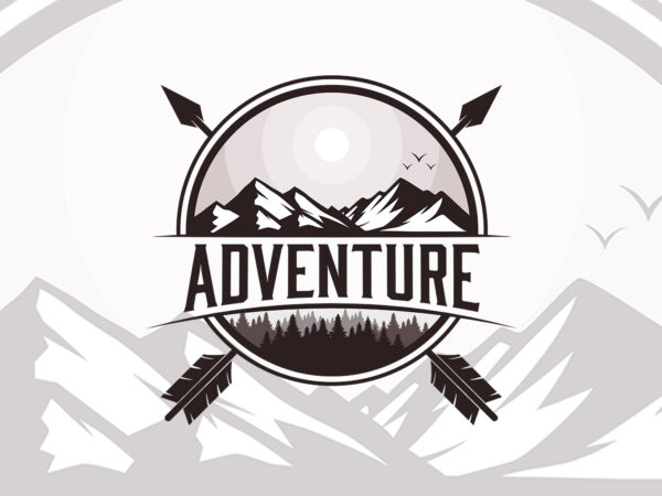 Outdoor adventure tshirt design