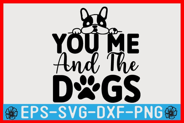 Dog SVG T shirt Design Template