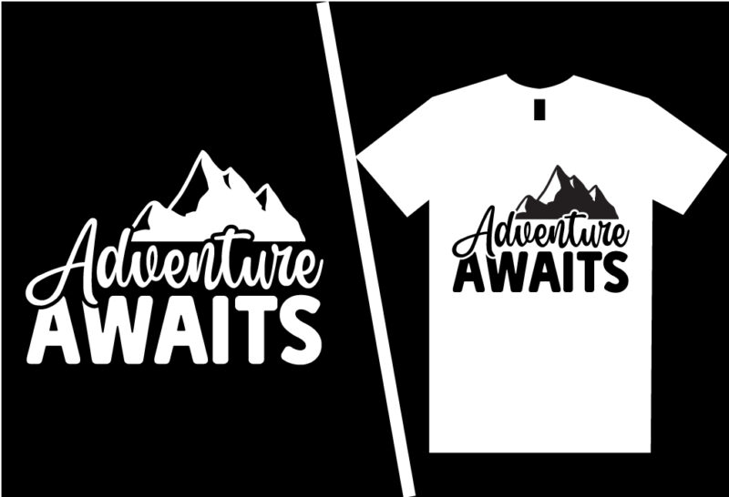 Hiking SVG T shirt Design Template