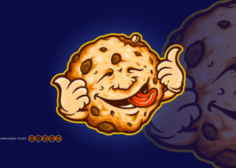 Cookie Biscuit Delicious Cartoon Mascot